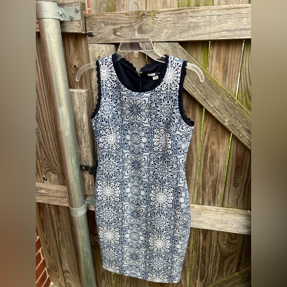 👗Tommy Hilfiger sleeveless stretch blue dress